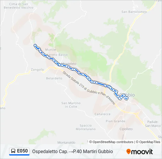 E050 Bus Line Map