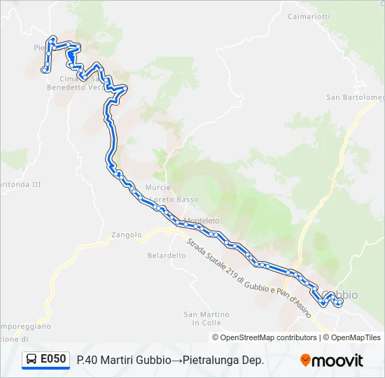 E050 Bus Line Map