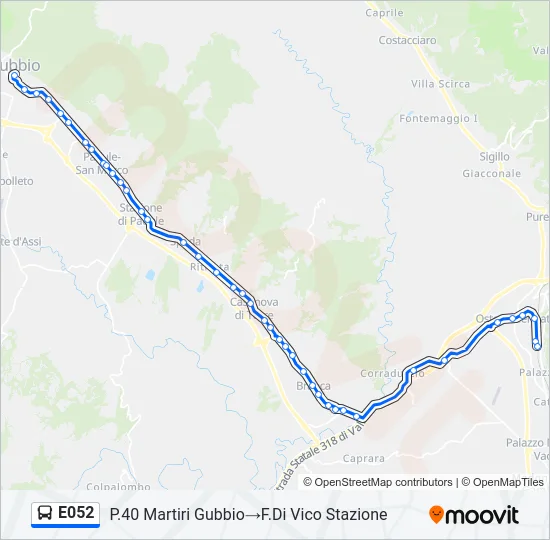 E052 Bus Line Map