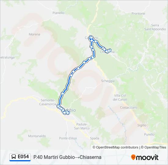 E054 Bus Line Map