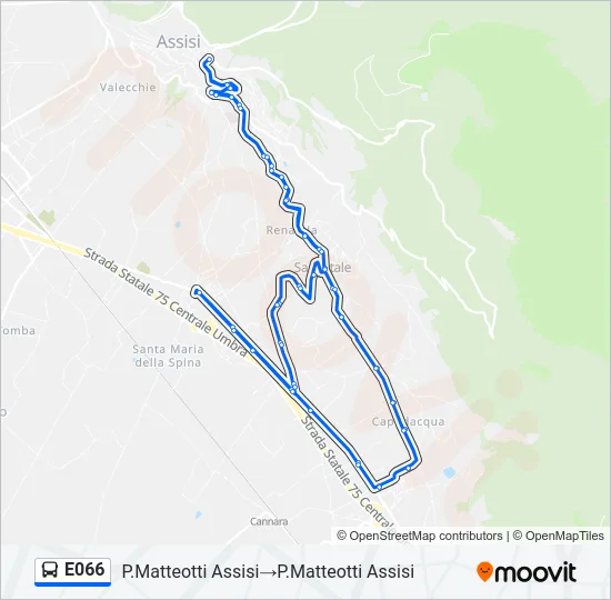 E066 Bus Line Map