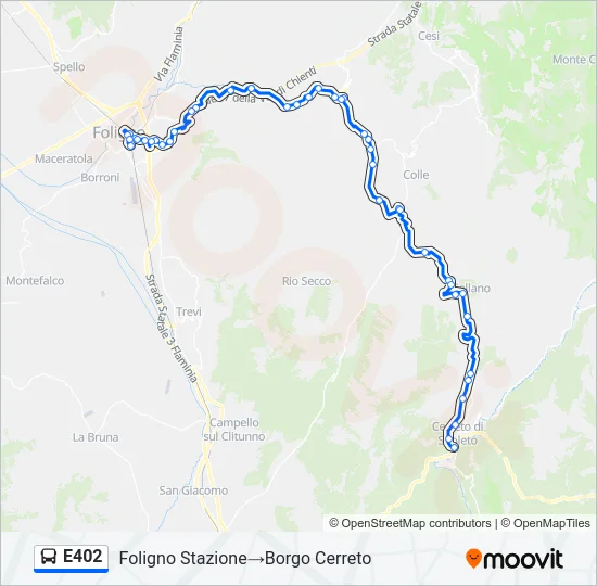 E402 Bus Line Map