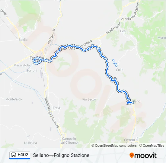 E402 Bus Line Map