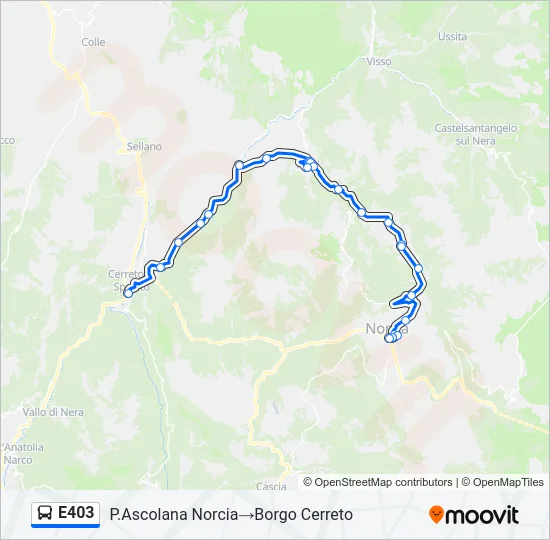 E403 Bus Line Map