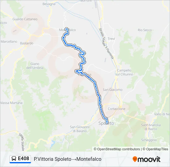 E408 Bus Line Map