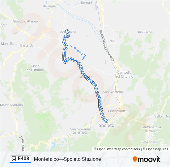 E408 Bus Line Map
