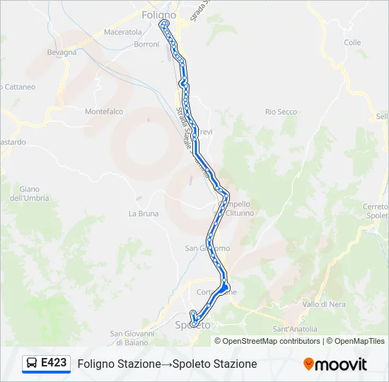 E423 Bus Line Map