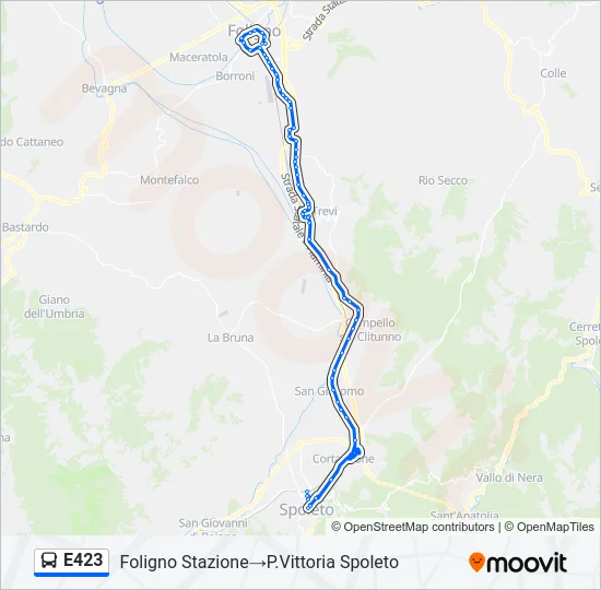 E423 Bus Line Map