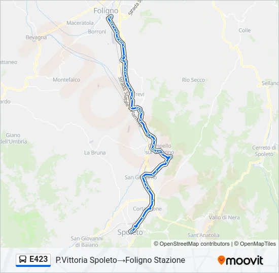 E423 Bus Line Map