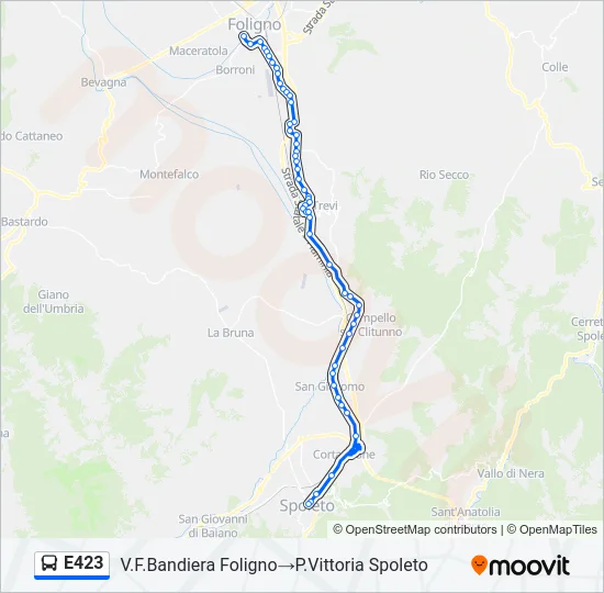 E423 Bus Line Map