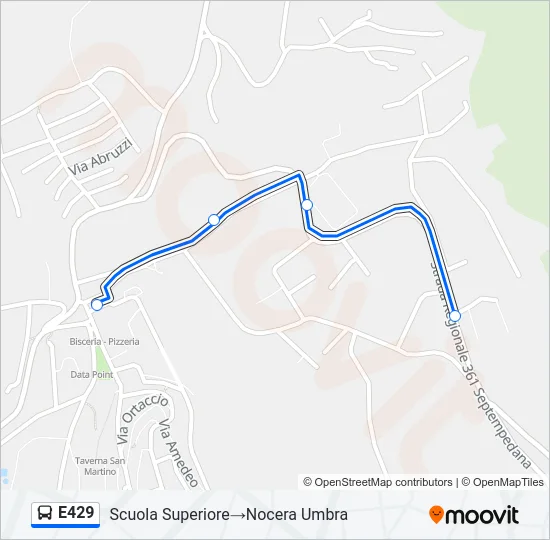 E429 Bus Line Map