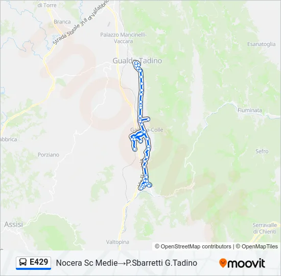E429 Bus Line Map