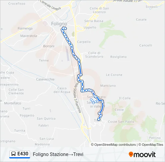 E430 Bus Line Map