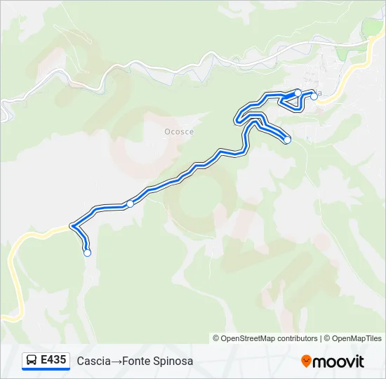 E435 Bus Line Map
