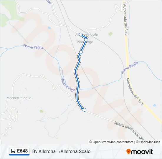 E648 Bus Line Map