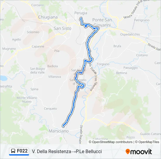 F022 Bus Line Map
