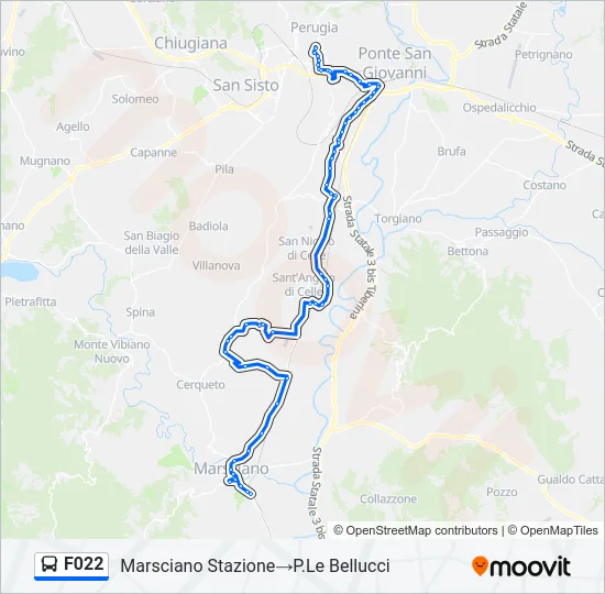 F022 Bus Line Map