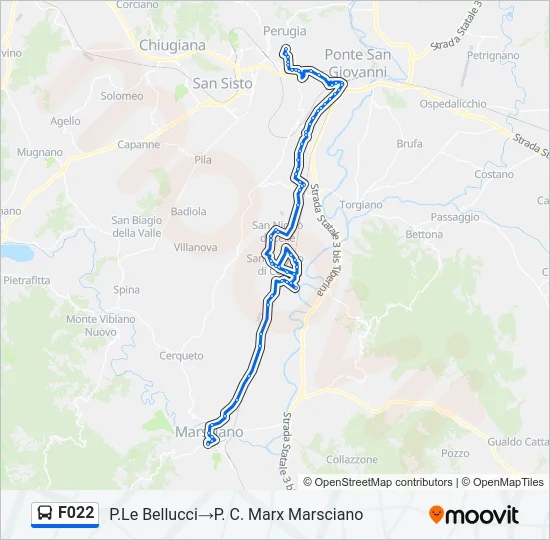 F022 Bus Line Map