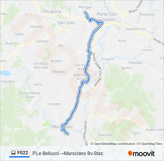 F022 Bus Line Map