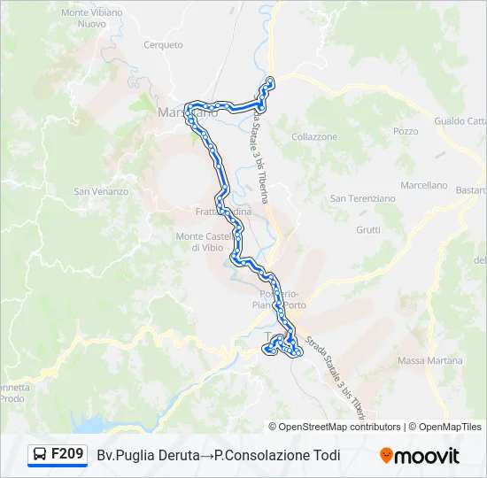 F209 Bus Line Map