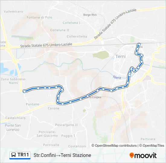 TR11 Bus Line Map