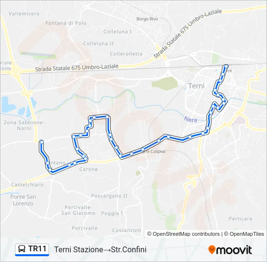 TR11 Bus Line Map