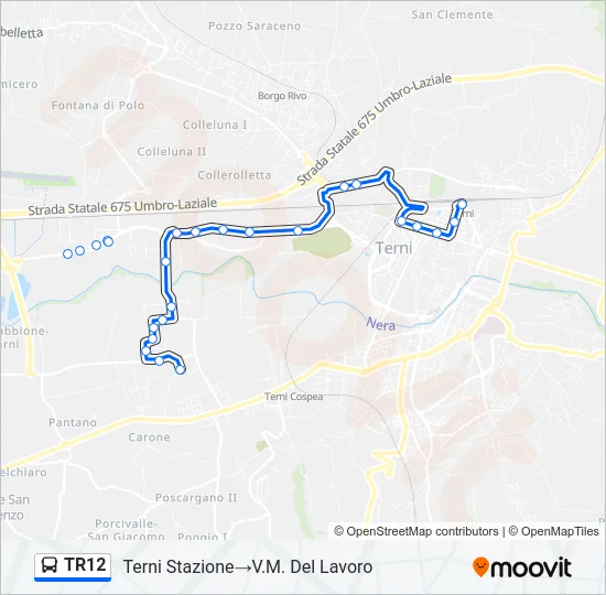 TR12 Bus Line Map
