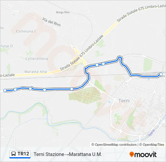 TR12 Bus Line Map