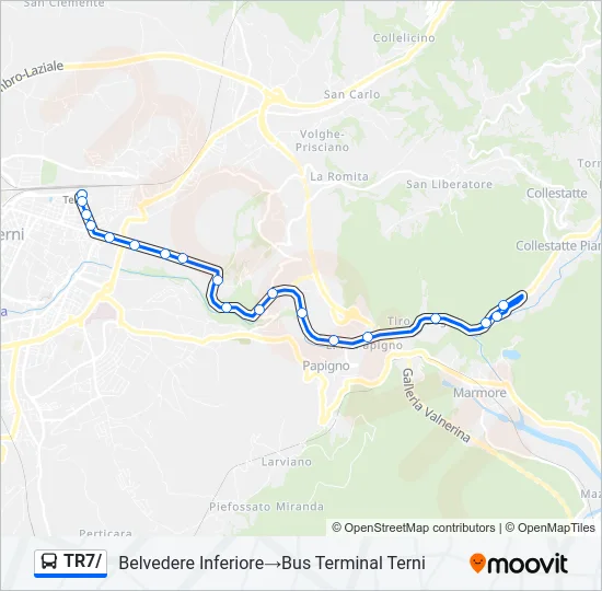 TR7/ Bus Line Map