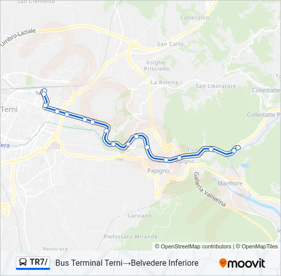 TR7/ Bus Line Map