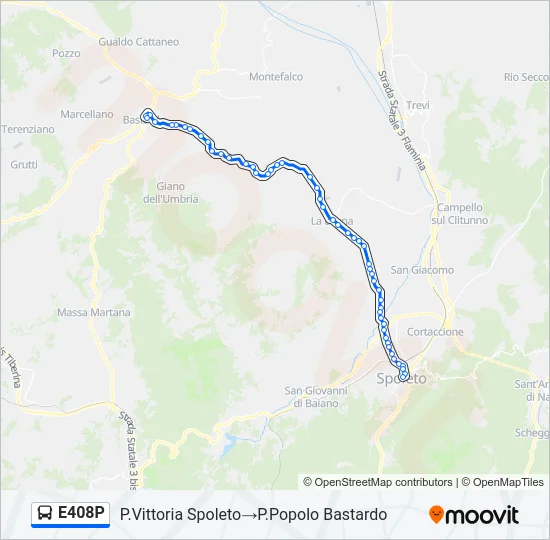 E408P Bus Line Map