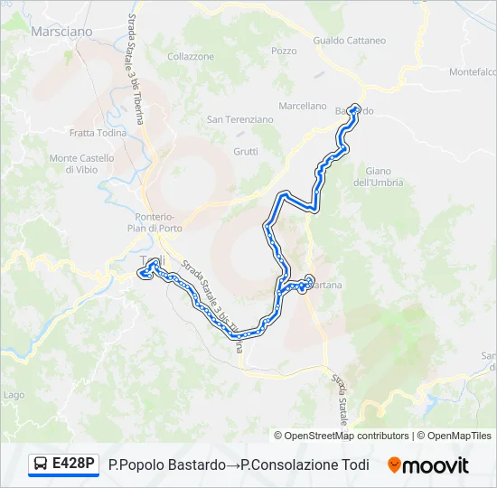 E428P Bus Line Map