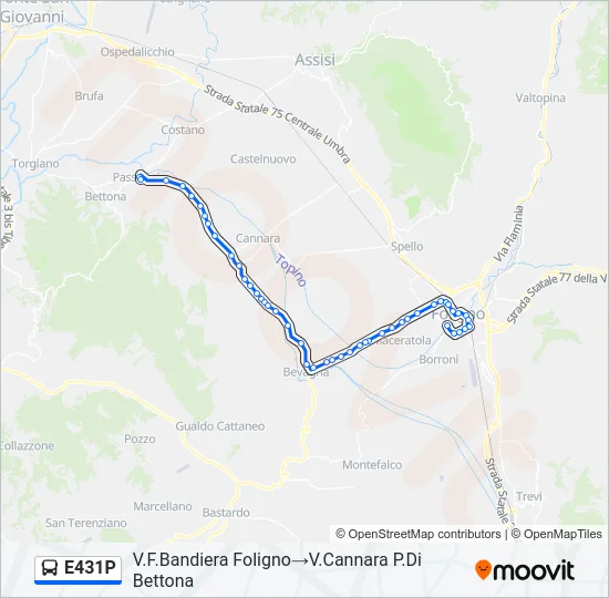 E431P Bus Line Map
