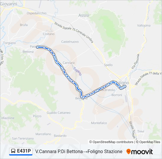 E431P Bus Line Map