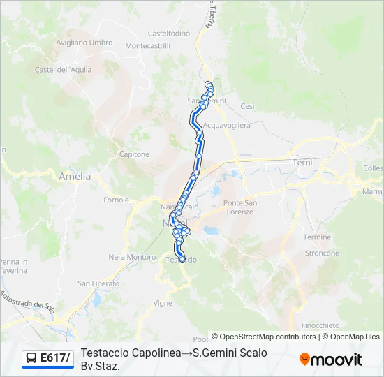 E617/ Bus Line Map
