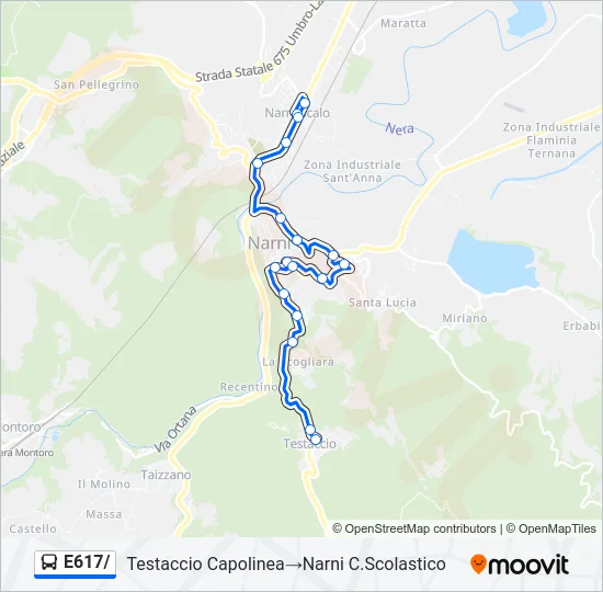 E617/ Bus Line Map