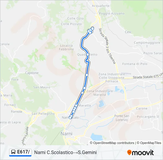 E617/ Bus Line Map
