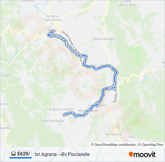 E620/ Bus Line Map