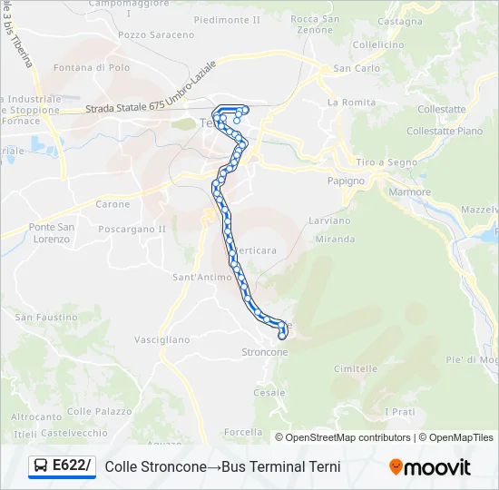 E622/ Bus Line Map
