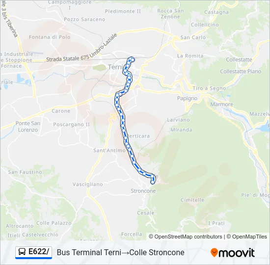 E622/ Bus Line Map