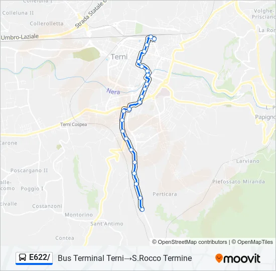 E622/ Bus Line Map