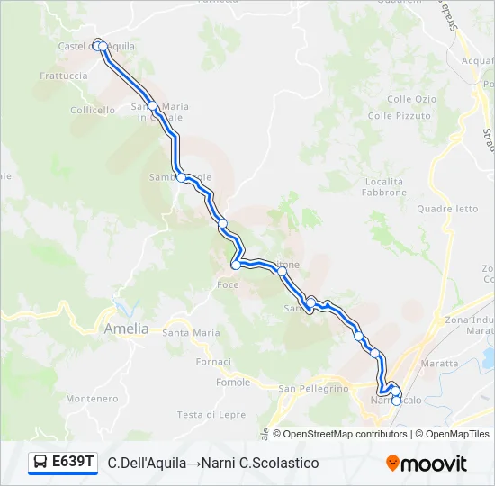 E639T Bus Line Map