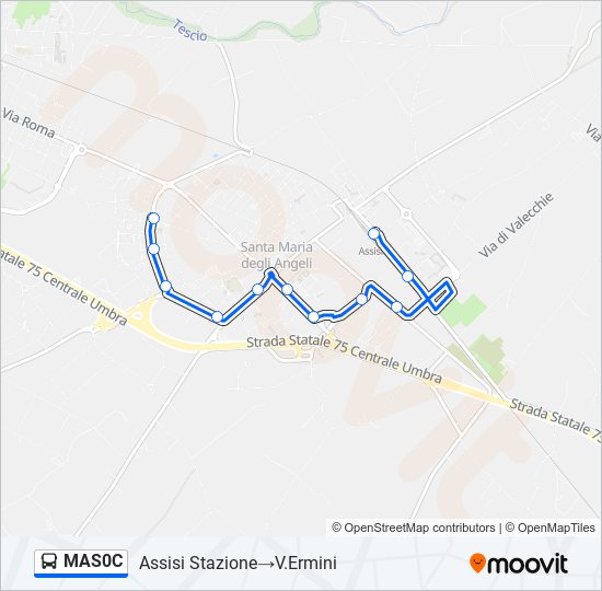 MAS0C bus Line Map