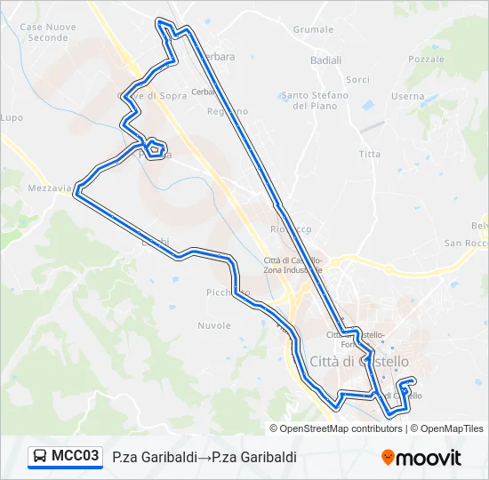 MCC03 Bus Line Map