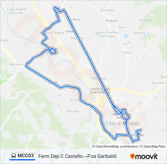 MCC03 Bus Line Map