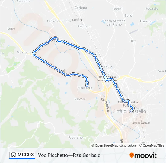 MCC03 Bus Line Map
