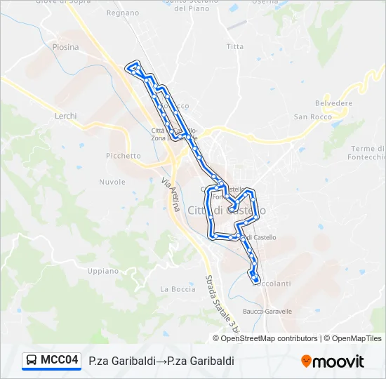 MCC04 Bus Line Map