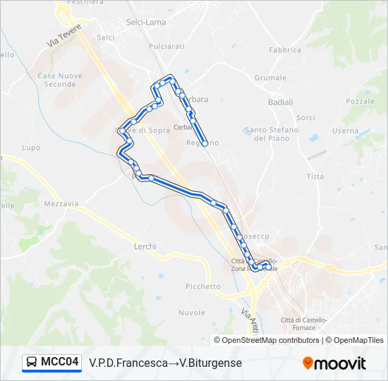 MCC04 Bus Line Map