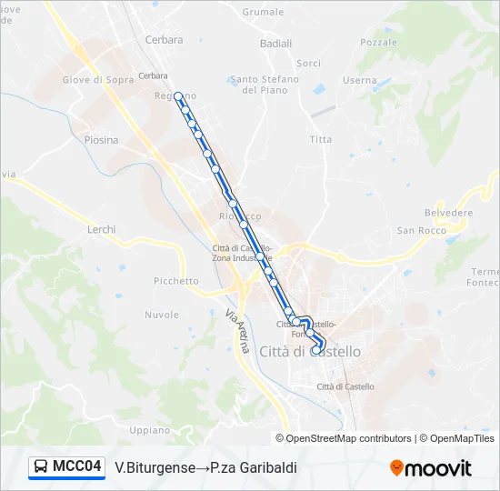 MCC04 Bus Line Map