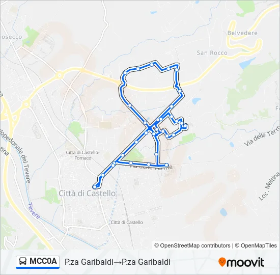 MCC0A Bus Line Map